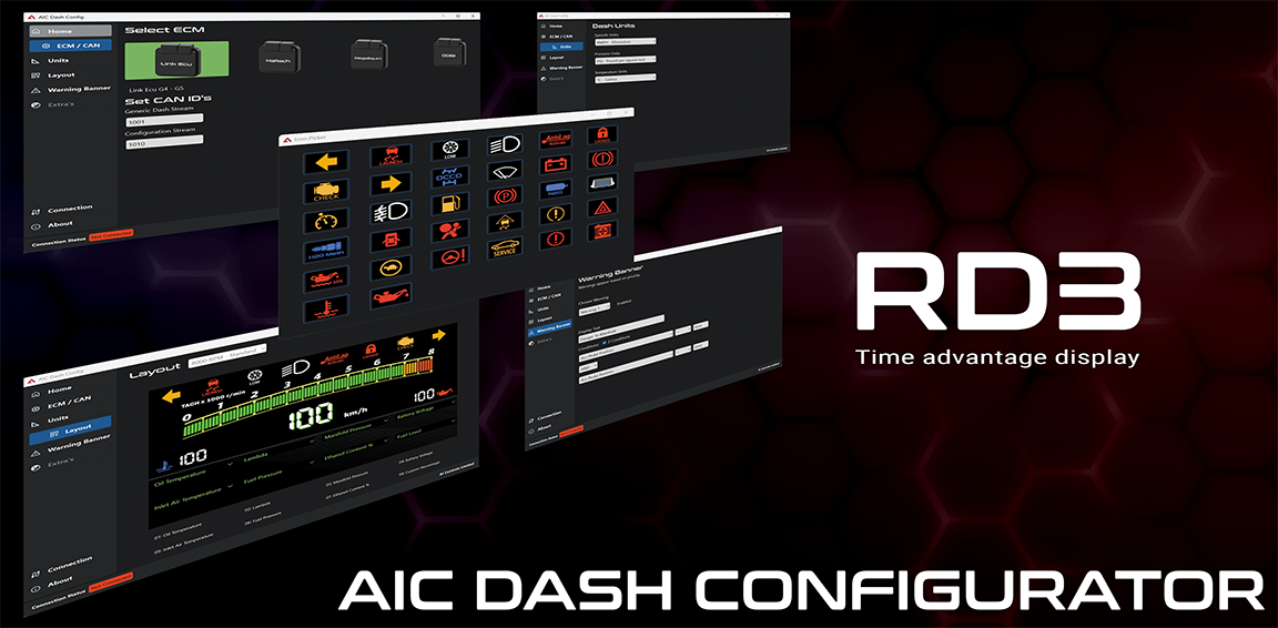 AIC RD3 CANBus Display Unit – Motorsport Digital Display