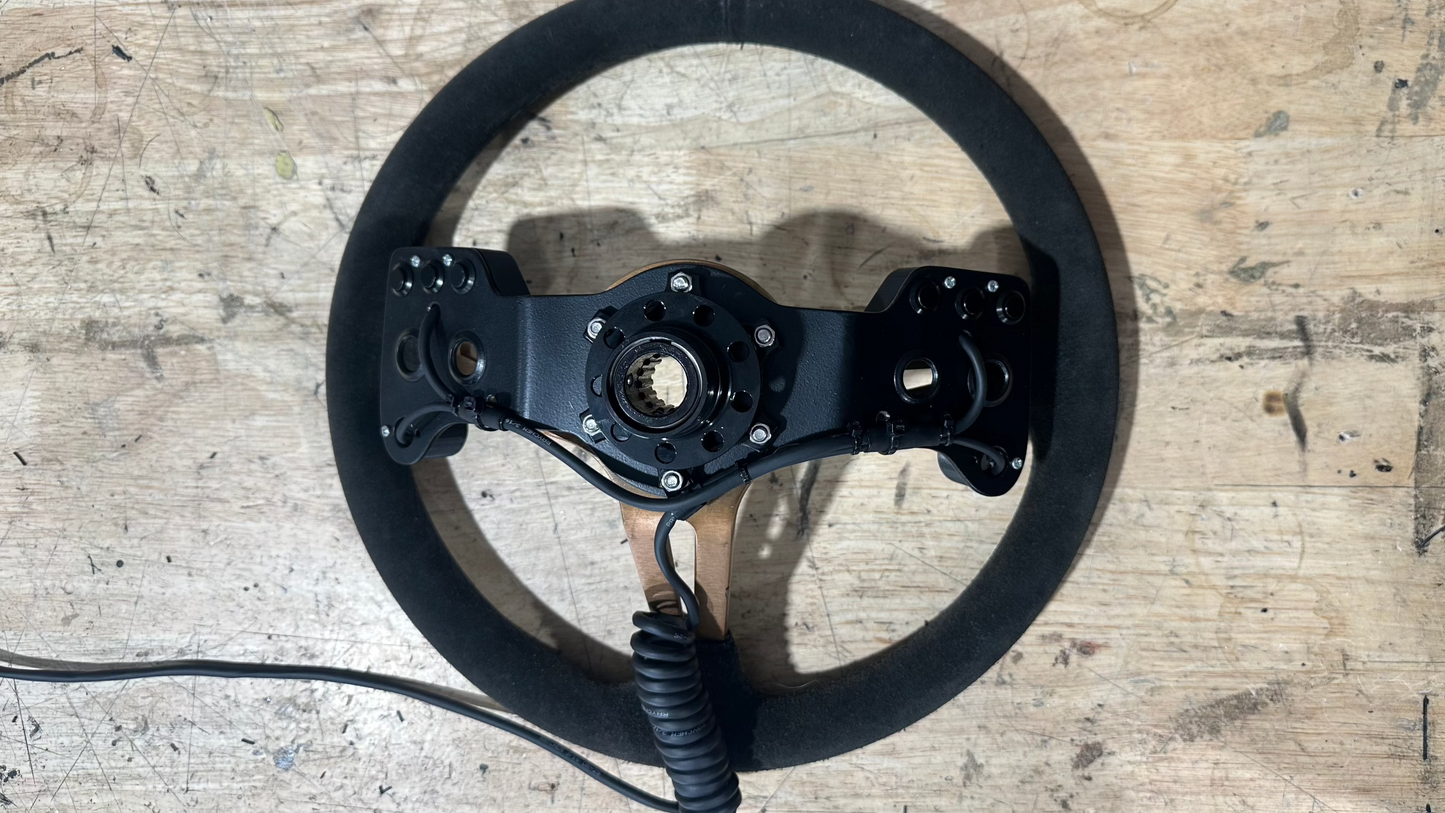 Flexible 7 core curly cord for steering wheel button wiring