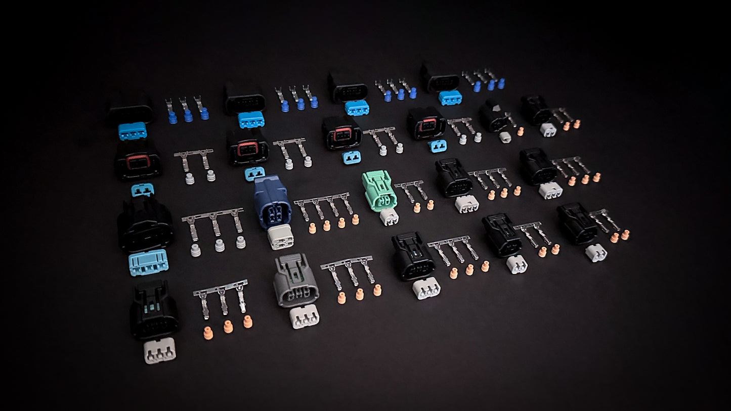 Honda K24 wiring harness connector kit with pins and seals for engine loom