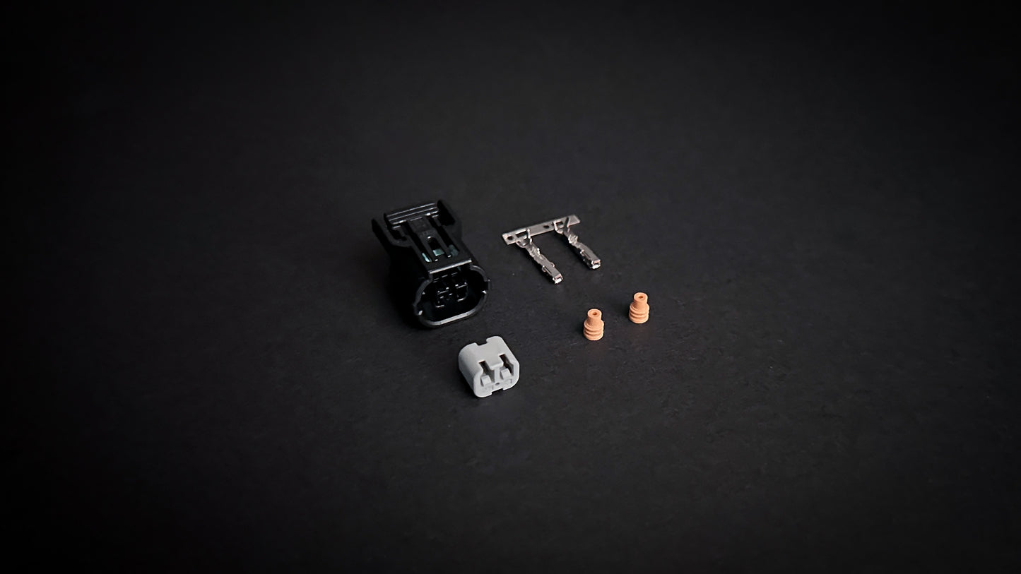 Subaru BRZ cam position sensor connector with pins and seals for intake and exhaust sensors