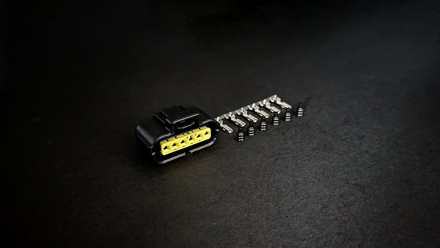 Mitsubishi Evo X e-throttle pedal connector with pins and seals