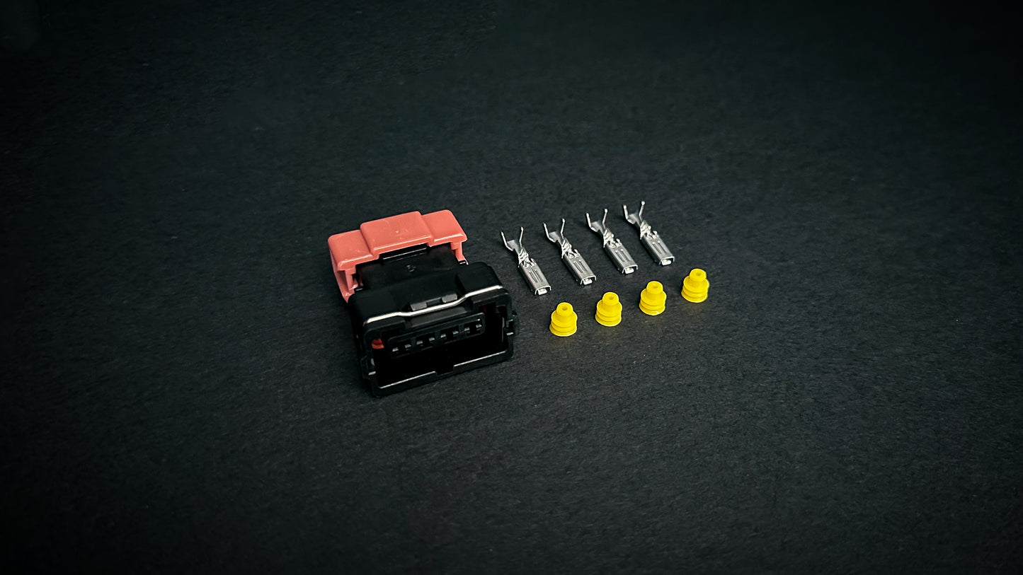 Mitsubishi Evo TPS connector with pins and seals