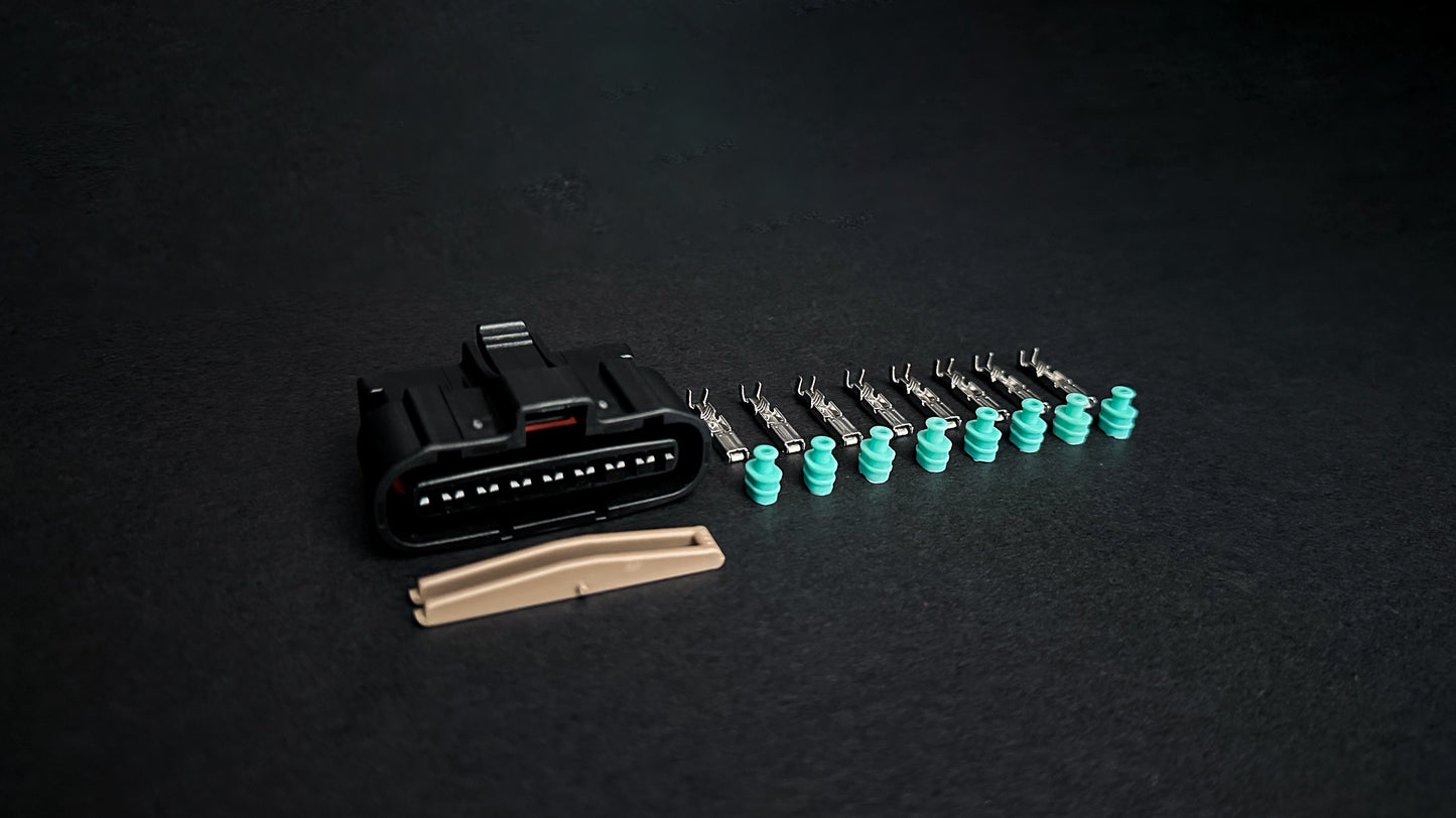 Mitsubishi Evo igniter AFM connector with pins and seals