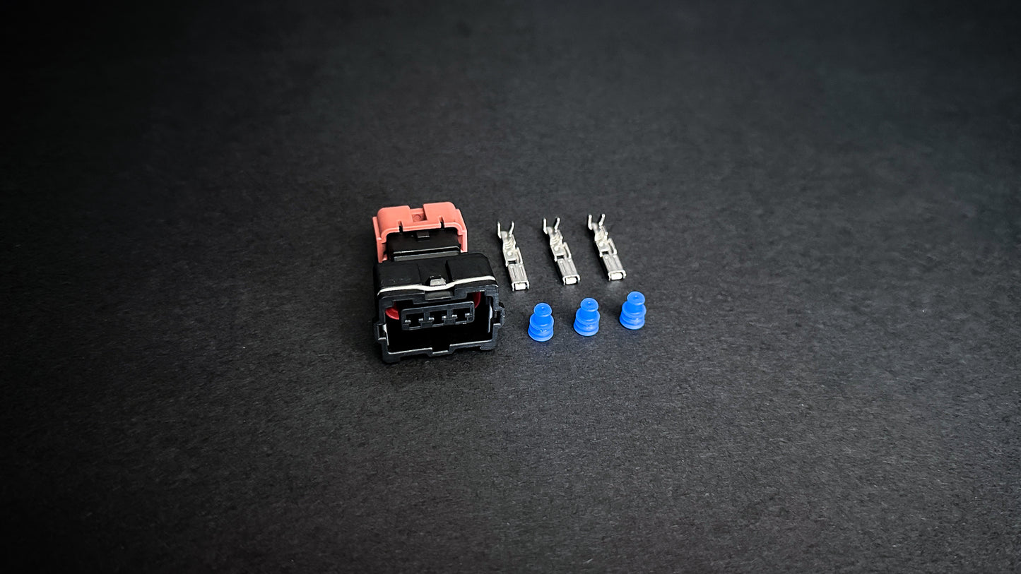 Mitsubishi Evo 4–9 speed sensor connector with pins and seals