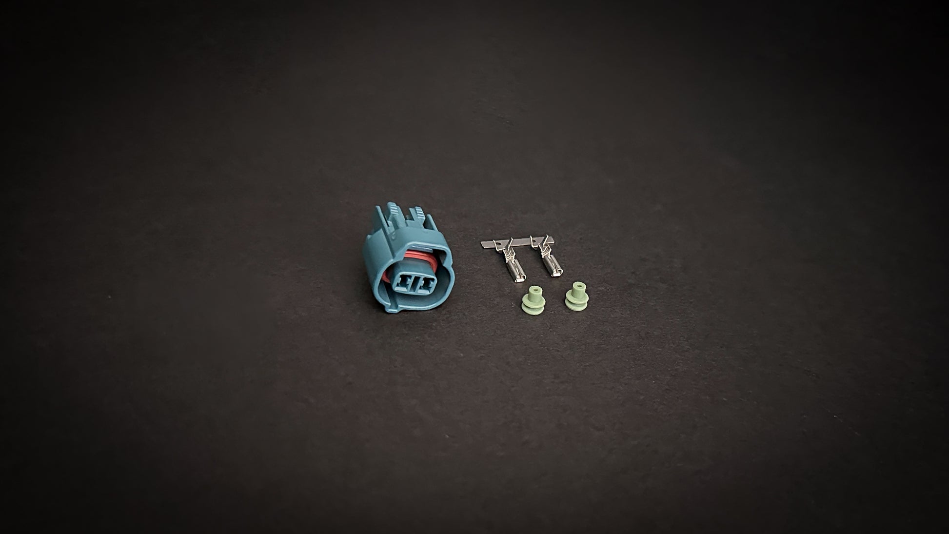 Toyota 2-pin VSV connector with pins and seals for 1UZ, 1JZ, and 2JZ engines