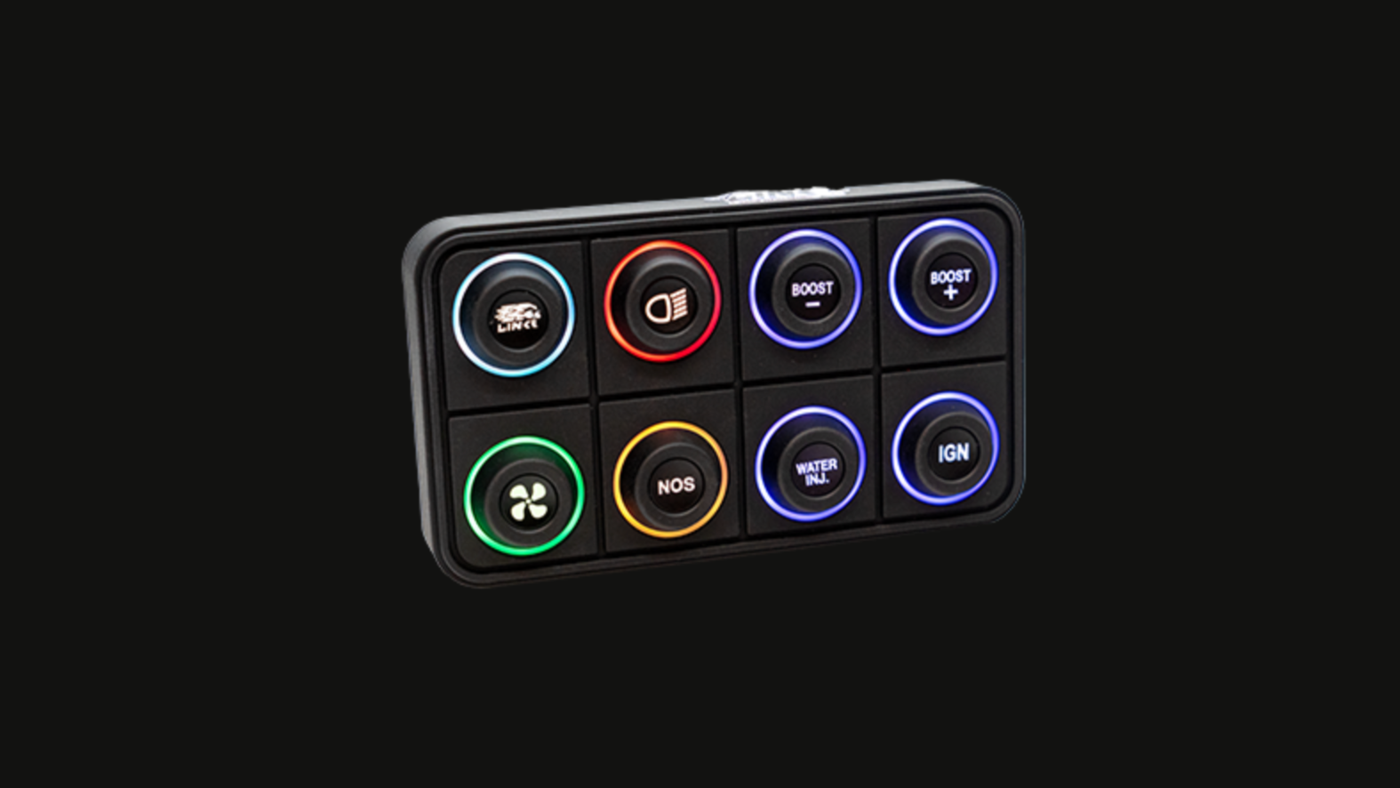 Compact 8 button Link CAN keypad front view
