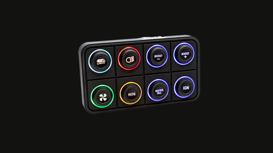 Compact 8 button Link CAN keypad front view