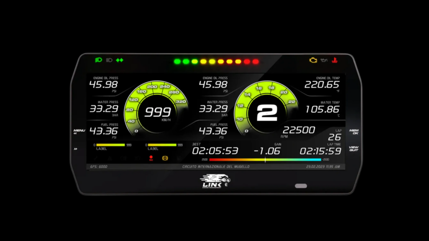 Link MXT Strada 10-inch Dash Street Edition digital display