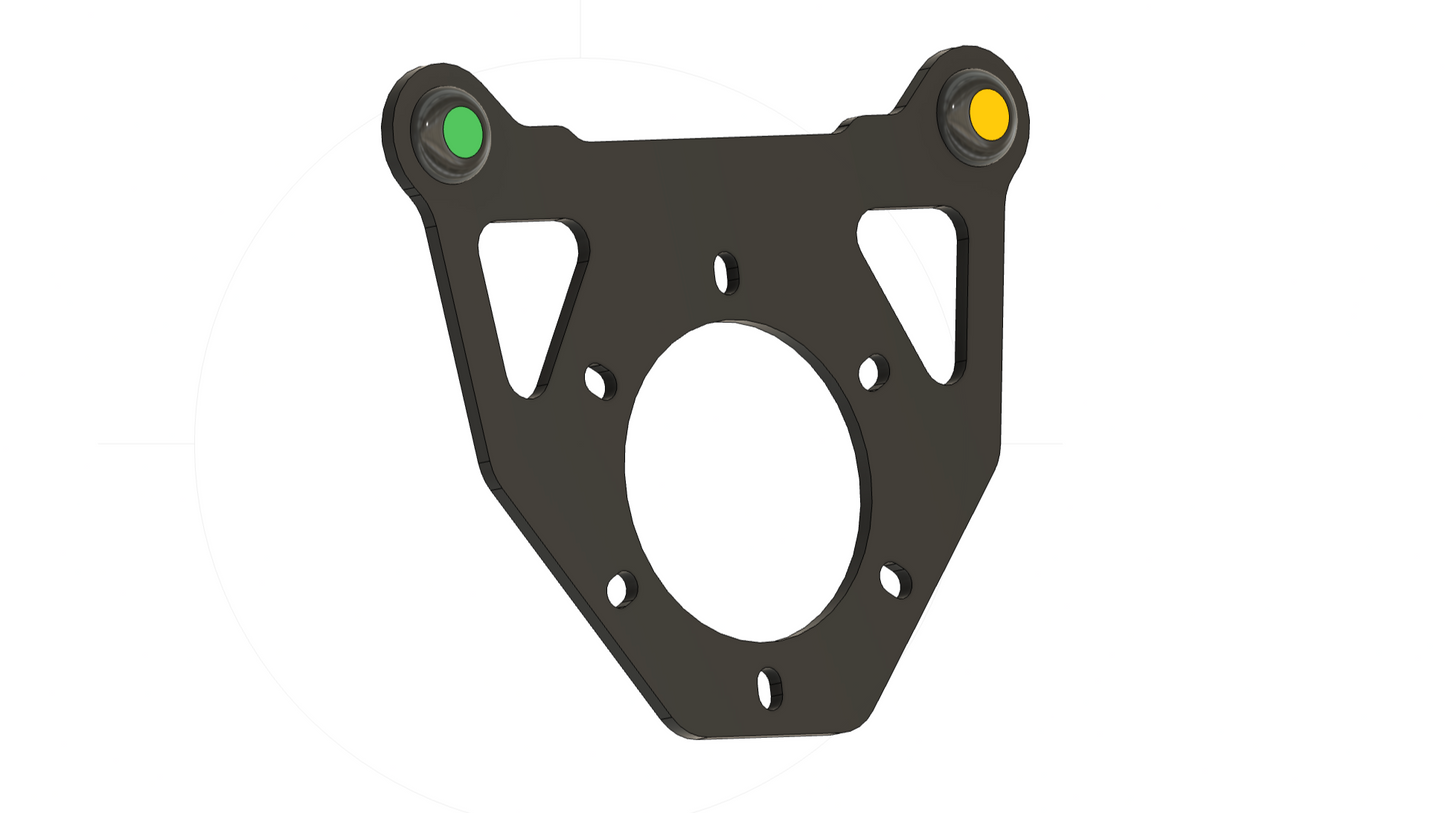 Carbon fibre steering wheel button plate 2 button