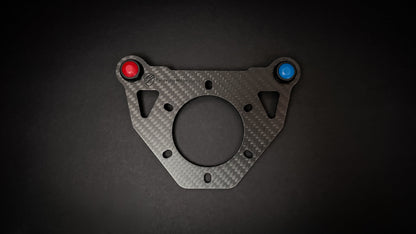 Evolving Motorsport 2-button carbon fibre steering wheel plate 