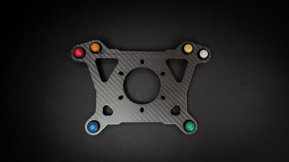 Mitsubishi Evo 3 Carbon Fibre Steering Wheel Button Plate