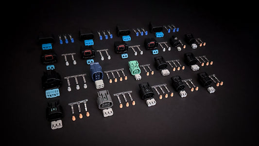 Honda K24 wiring harness connector kit with pins and seals for engine loom