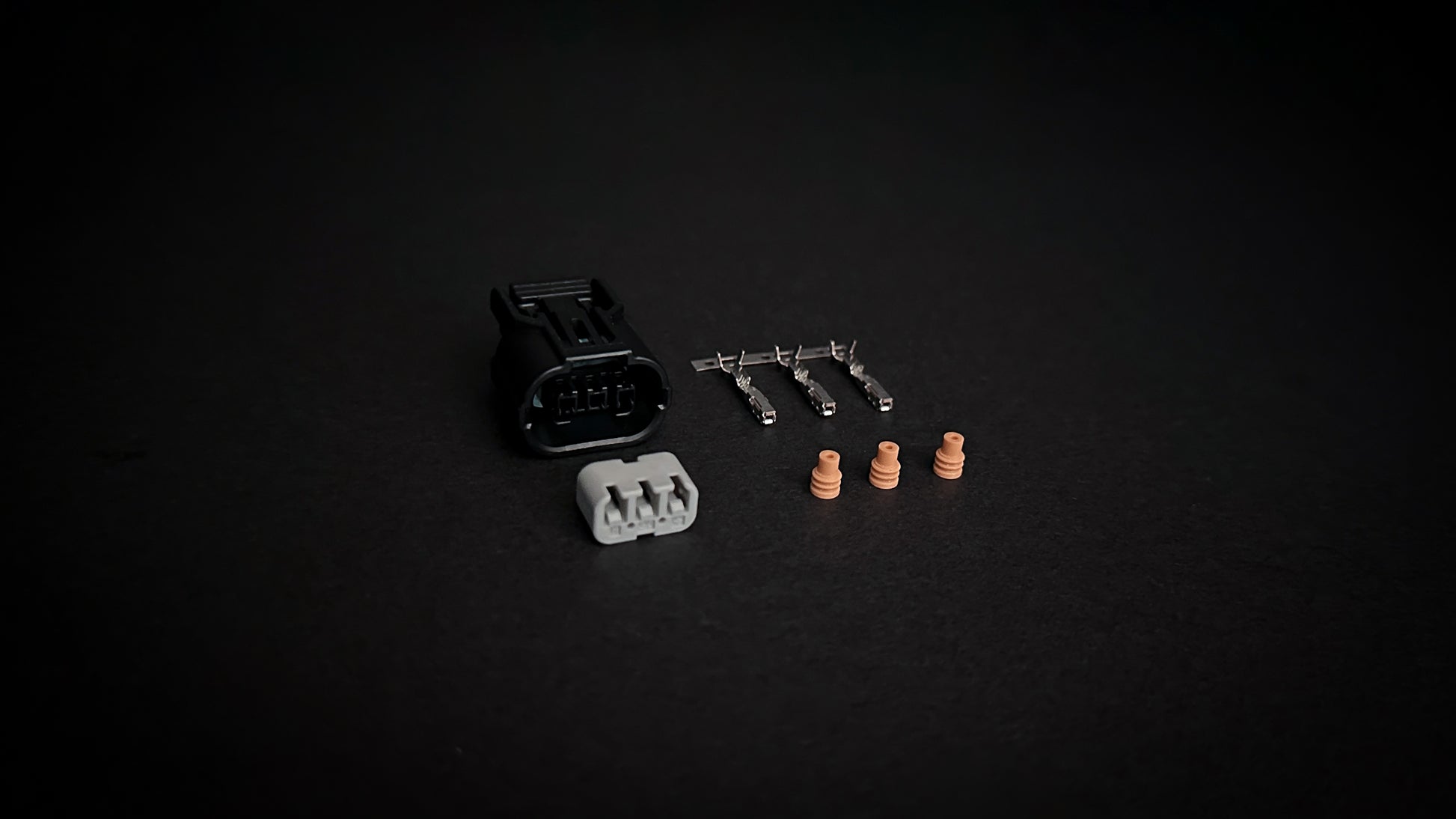 Honda K24 cam position sensor connector with pins and seals
