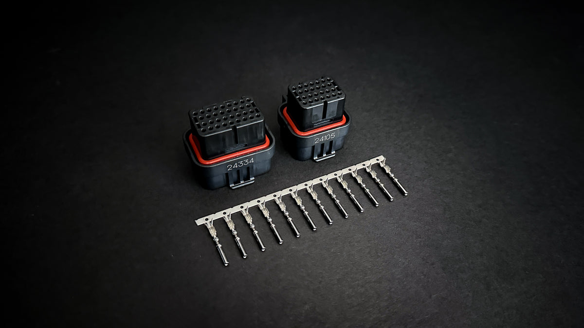 Custom Haltech Needle Haltech Elite 2500/1500 ECU Connector Kit – Custom Loom – Evolving ...