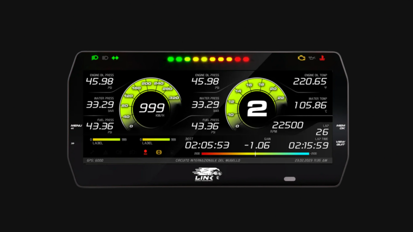Link MXT Strada 10-inch Dash Street Edition digital display

