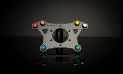 Carbon Fibre Steering Wheel Button Plate 6 Button